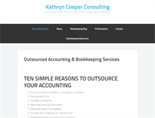 Tablet Screenshot of kathryncooperconsulting.com